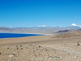 31 Lake Rakshas Tal And Mount Kailash From Ridge Between Lake Manasarovar And Lake Rakshas Tal Lake Rakshas Tal view towards Mount Kailash from the ridge between Lake Manasarovar and Lake Rakshash Tal